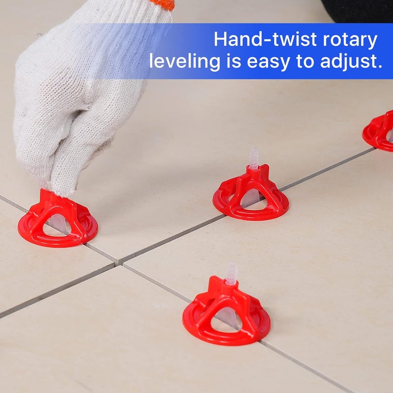 Threetwone Pro-Grade 1/8" Tile Leveling System Clips 500pcs - Dual-Purpose Leveler & Spacer for Ceramic & Stone Tiles | Lippage Prevention & Precision Gap Control | Effortless DIY Install(500base, 1/8) - Image 5